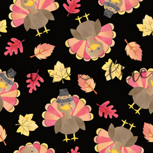 Load image into Gallery viewer, Thanksgiving Turkeys and Leaves - Multiple Colors