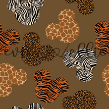 Load image into Gallery viewer, Animal Print Mouse Ears-- Multiple Colors