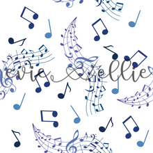 Load image into Gallery viewer, Blue Music Notes - Multiple Colors