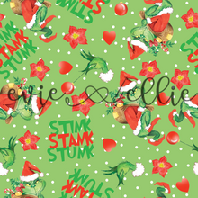 Load image into Gallery viewer, Mr Mean Green Santa -- Multiple Options