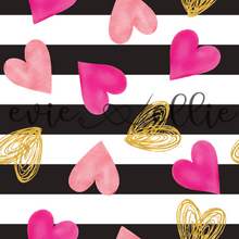 Load image into Gallery viewer, Pink and Gold Hearts -- Multiple Colors