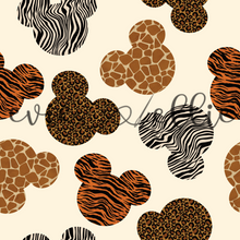 Load image into Gallery viewer, Animal Print Mouse Ears-- Multiple Colors
