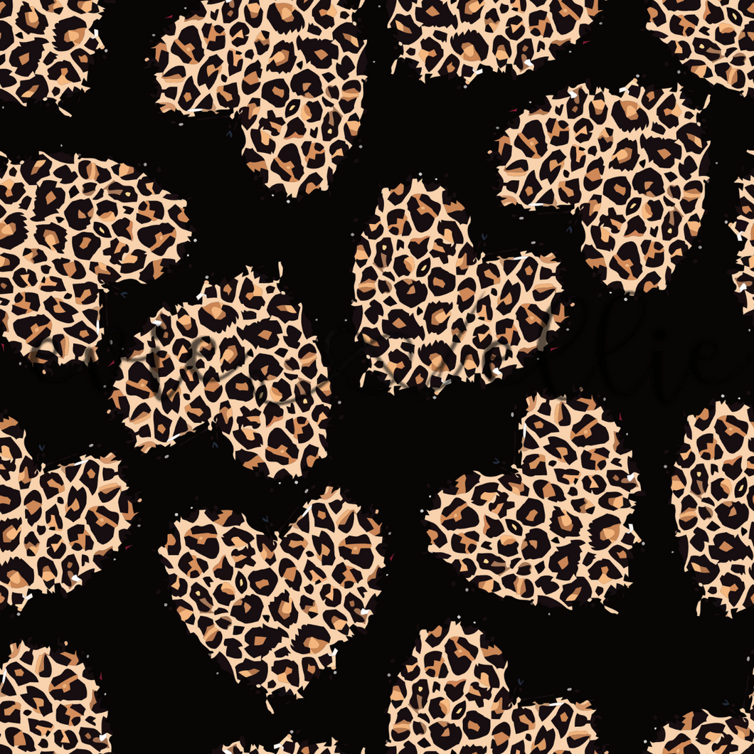 Leopard Hearts-- Multiple Colors