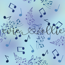 Load image into Gallery viewer, Blue Music Notes - Multiple Colors