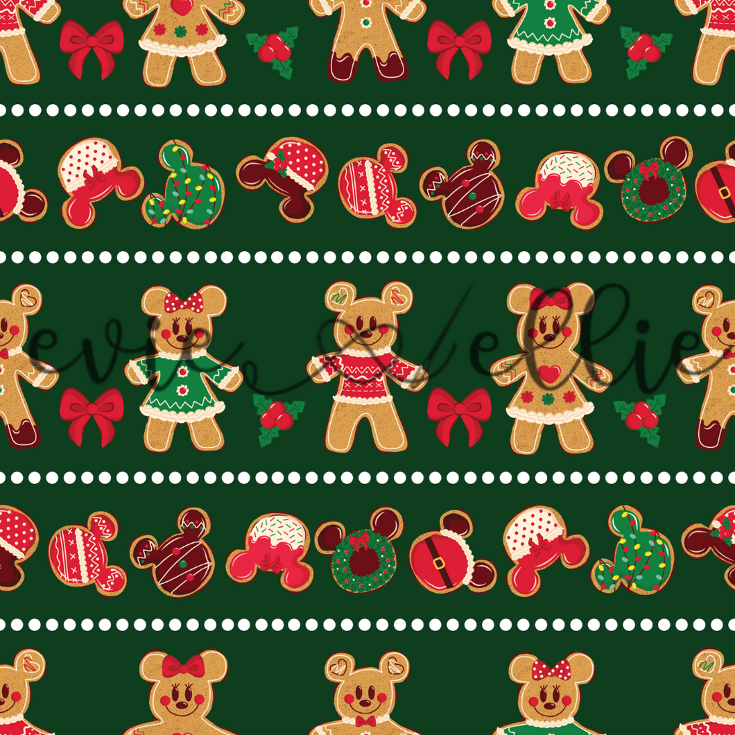 Mouse Christmas Cookies-- Multiple Colors