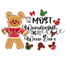 Load image into Gallery viewer, Most Wonderful Time to Wear Ears Sub-- Multiple Options