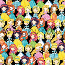 Load image into Gallery viewer, Stacked Princesses -- Multiple Colors