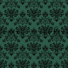 Load image into Gallery viewer, Spooky Mansion Wallpaper-- Multiple Colors