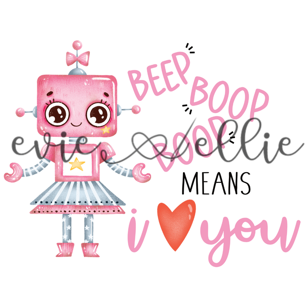 Beep Boop Boop Means I Love You Sub
