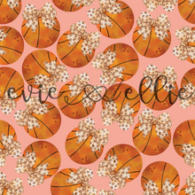 Load image into Gallery viewer, Basketballs and Leopard Bows- Multiple Colors