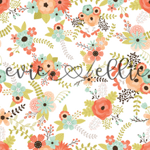 Load image into Gallery viewer, Orange and Blue Flowers -- Multiple Colors