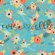 Load image into Gallery viewer, Orange and Blue Flowers -- Multiple Colors