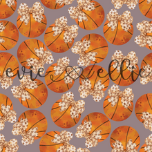 Load image into Gallery viewer, Basketballs and Leopard Bows- Multiple Colors