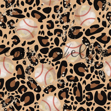 Load image into Gallery viewer, Baseballs and Leopard Print- Multiple Colors