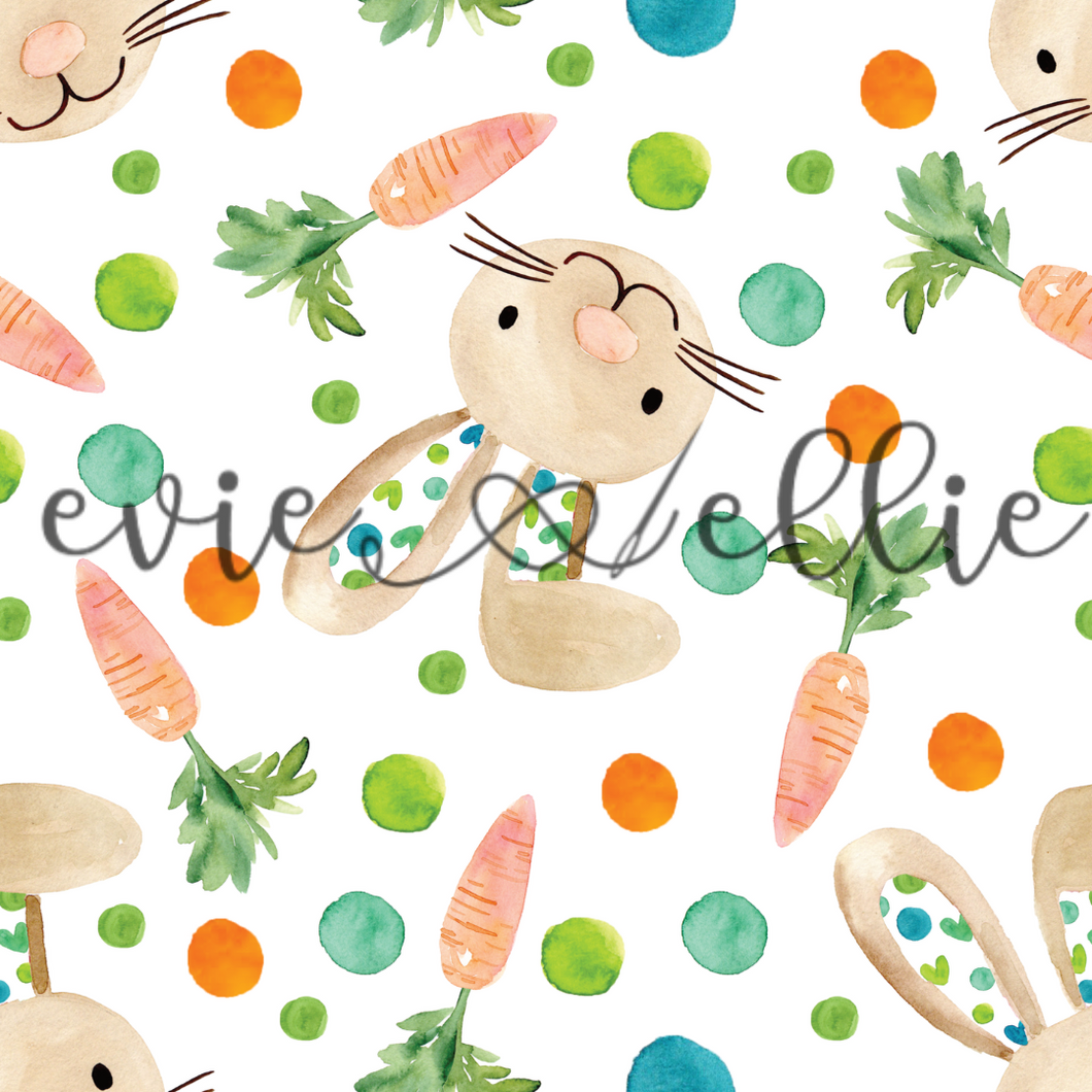 Bunnies and Dots-- Multiple Colors