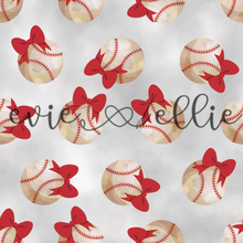 Load image into Gallery viewer, Baseballs and Bows- Multiple Colors
