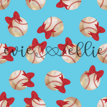 Load image into Gallery viewer, Baseballs and Bows- Multiple Colors