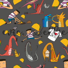 Load image into Gallery viewer, Tacos and Dragons-- Multiple Colors