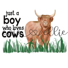 Load image into Gallery viewer, Just a Boy Who Love Cows-- Multiple Options