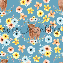 Load image into Gallery viewer, Orange Flowers and Cows