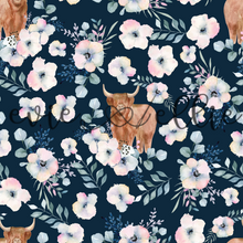 Load image into Gallery viewer, White Flowers and Cows