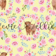 Load image into Gallery viewer, Pink Flowers and Cows