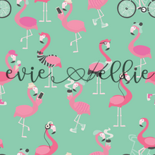 Load image into Gallery viewer, Hipster Flamingos-- Multiple Colors