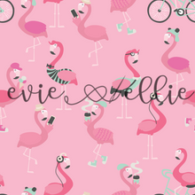 Load image into Gallery viewer, Hipster Flamingos-- Multiple Colors