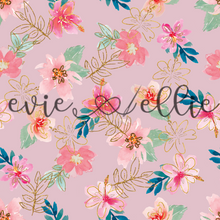 Load image into Gallery viewer, Pink and Gold Flowers-- Multiple Colors