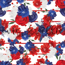 Load image into Gallery viewer, Red, White, &amp; Blue Flowers-- Multiple Colors
