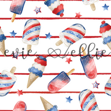 Load image into Gallery viewer, Red, White, & Blue Ice Creams-- Multiple Colors