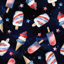 Load image into Gallery viewer, Red, White, &amp; Blue Ice Creams-- Multiple Colors
