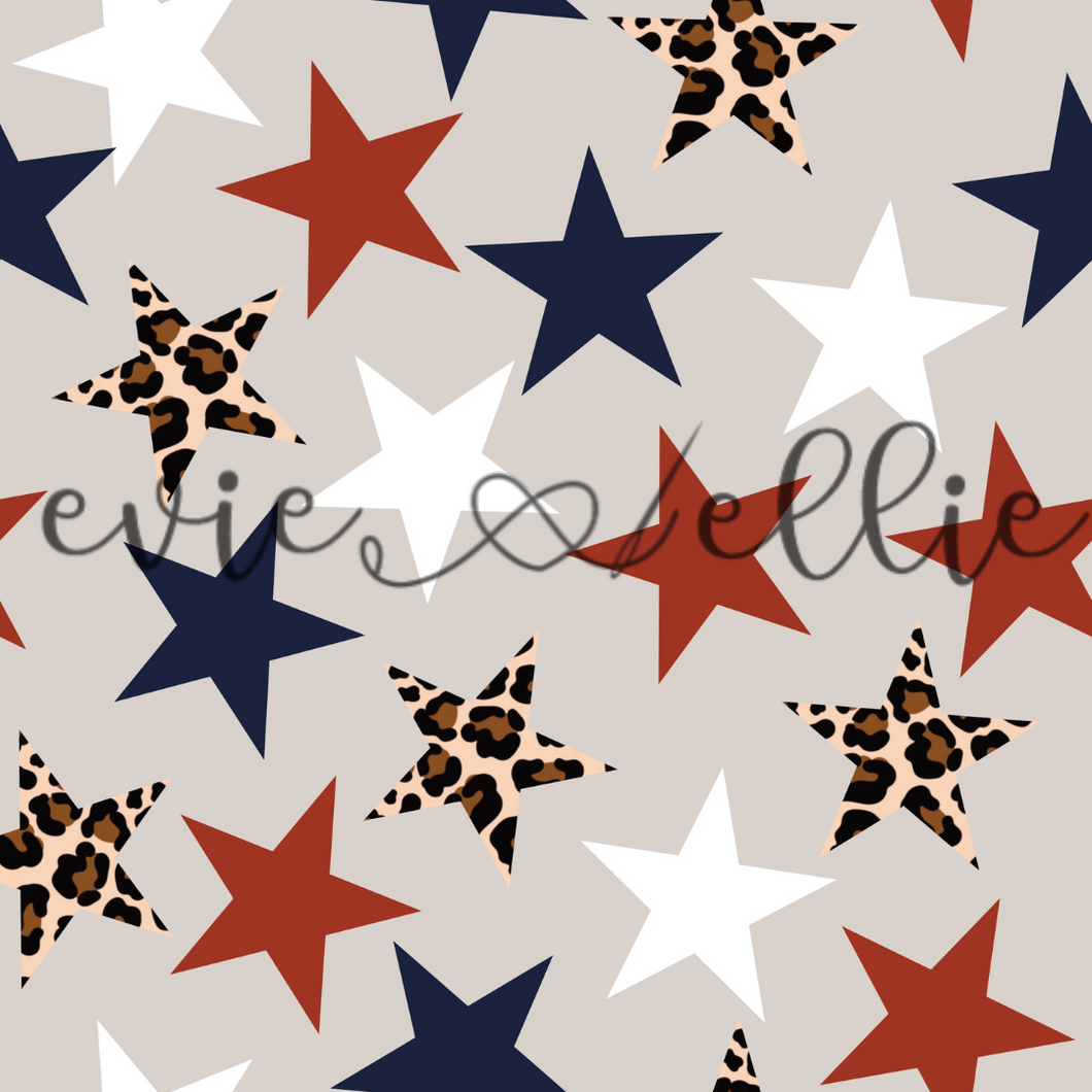 Red, White, Blue, & Leopard - Multiple Colors