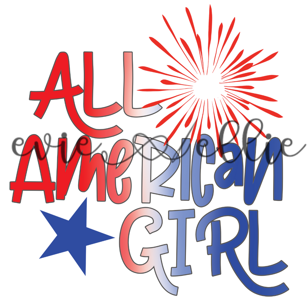 All American Girl /Boy Sub-- Multiple Options