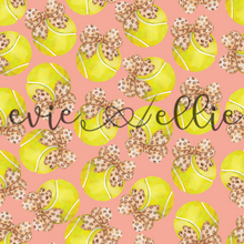 Load image into Gallery viewer, Tennis Balls and Leopard Bows- Multiple Colors