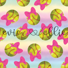 Load image into Gallery viewer, Softballs and Bows- Multiple Colors