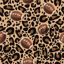 Load image into Gallery viewer, Footballs and Leopard Print- Multiple Colors