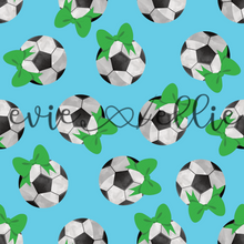 Load image into Gallery viewer, Soccer Balls and Bows- Multiple Colors
