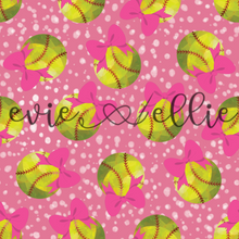 Load image into Gallery viewer, Softballs and Bows- Multiple Colors