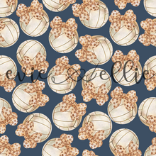 Load image into Gallery viewer, Volleyballs and Leopard Bows- Multiple Colors
