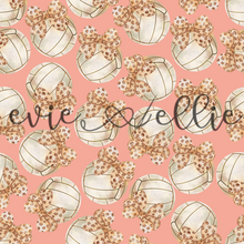 Load image into Gallery viewer, Volleyballs and Leopard Bows- Multiple Colors
