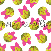 Load image into Gallery viewer, Softballs and Bows- Multiple Colors
