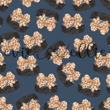 Load image into Gallery viewer, Hockey Pucks and Leopard Bows- Multiple Colors