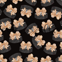 Load image into Gallery viewer, Hockey Pucks and Leopard Bows- Multiple Colors