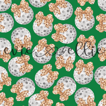 Load image into Gallery viewer, Golf Balls and Leopard Bows- Multiple Colors