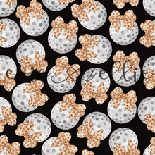 Load image into Gallery viewer, Golf Balls and Leopard Bows- Multiple Colors