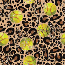 Load image into Gallery viewer, Softballs and Leopard Print- Multiple Colors