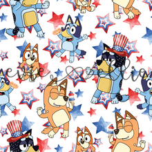 Load image into Gallery viewer, Blue Dog 4th of July-- Multiple Colors