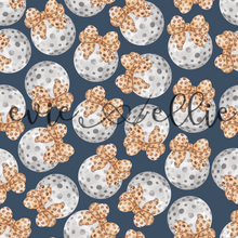 Load image into Gallery viewer, Golf Balls and Leopard Bows- Multiple Colors