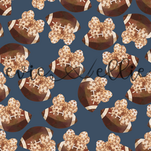 Load image into Gallery viewer, Footballs and Leopard Bows- Multiple Colors